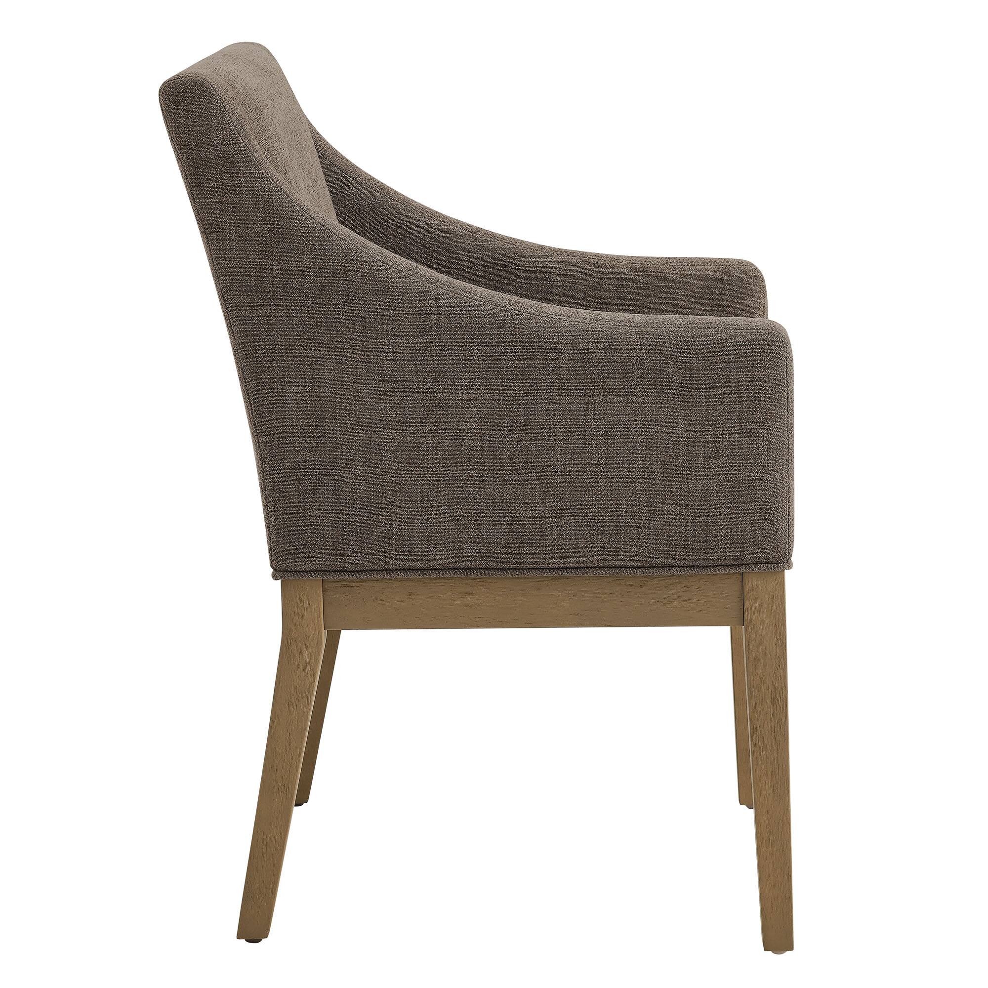 Back. Modway - Alton Fabric Upholstered Dining Armchair by Modway - Mocha Natural.