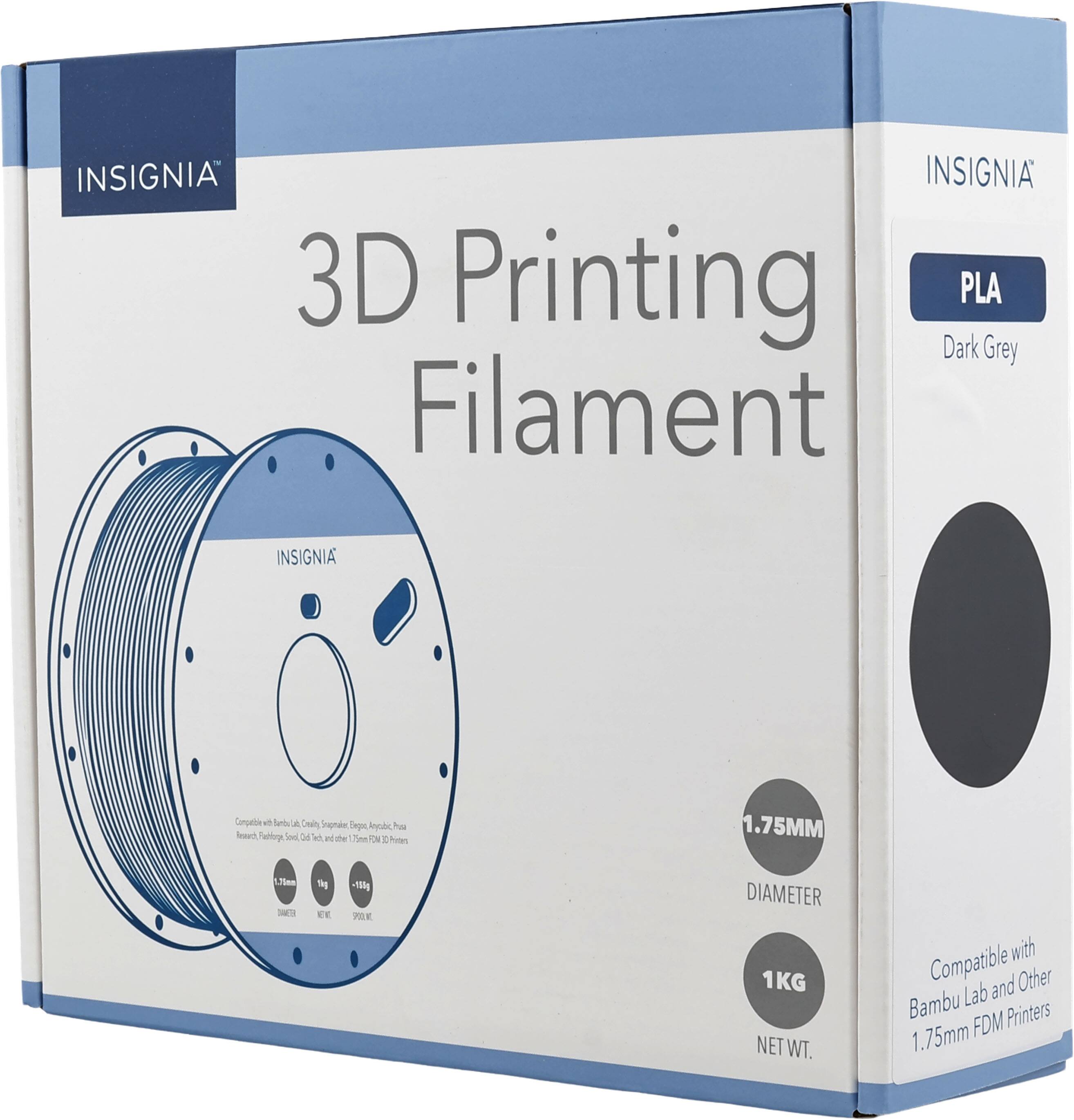 INSIGNIA 3D Printing PLA Dark Grey Filament

INSIGNIA

Compatible with Bambu Lab, Creality, Elegoo, Anycubic, Ha Rearch, Prusa, Sod 36, and other FDM 3D Printers

1.75MM
1.75MM DIAMETER
1KG NET WT.

Compatible with Bambu Lab and Other 1.75mm FDM Printers