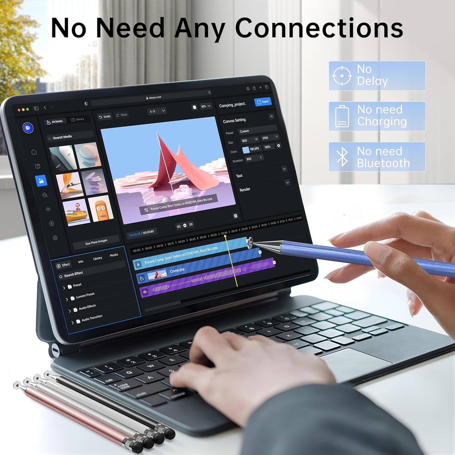 No Need Any Connections  
No Delay  
No need Charging  
No need Bluetooth  

Search Media  
Comping project  
Convor Semting Pesu Godon onet  
NOWS i  
Dumaties  
Sev'  
SAST SU Fature  
Can Render 1 Ses Mu ope Meie Simiry EA Dless  
Setrh Eedi fenal 1 Sg Presen Aedo oftris A Tnonsition  
3  
80000 00-2080 1-4  
08 T 00:00 T de LOM AN Deed Teuly  
07:00 Camp Sterl Puluere a Comp- z 2 , Q - adas 2 W 7 4 E 5