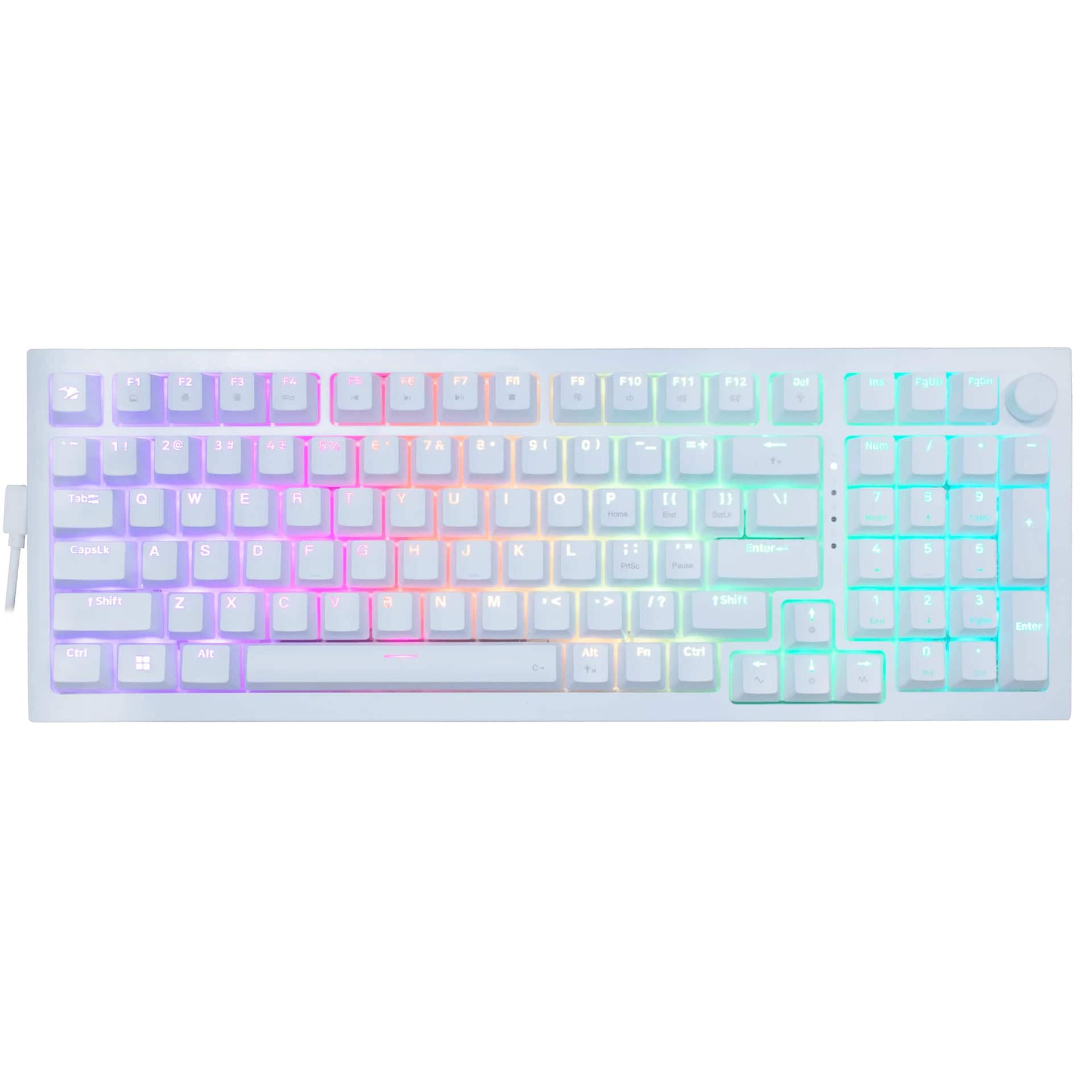 iBUYPOWER - MK9 Pro RGB Mechanical Gaming Keyboard - Linear Switches - White