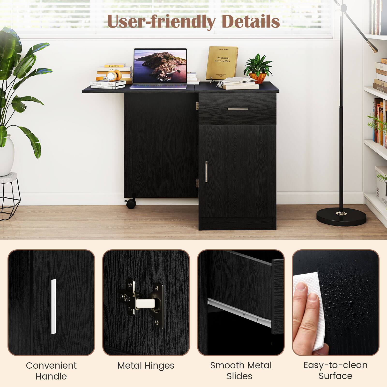 User-friendly Details:
- Convenient Handle
- Metal Hinges
- Smooth Metal Slides
- Easy-to-clean Surface