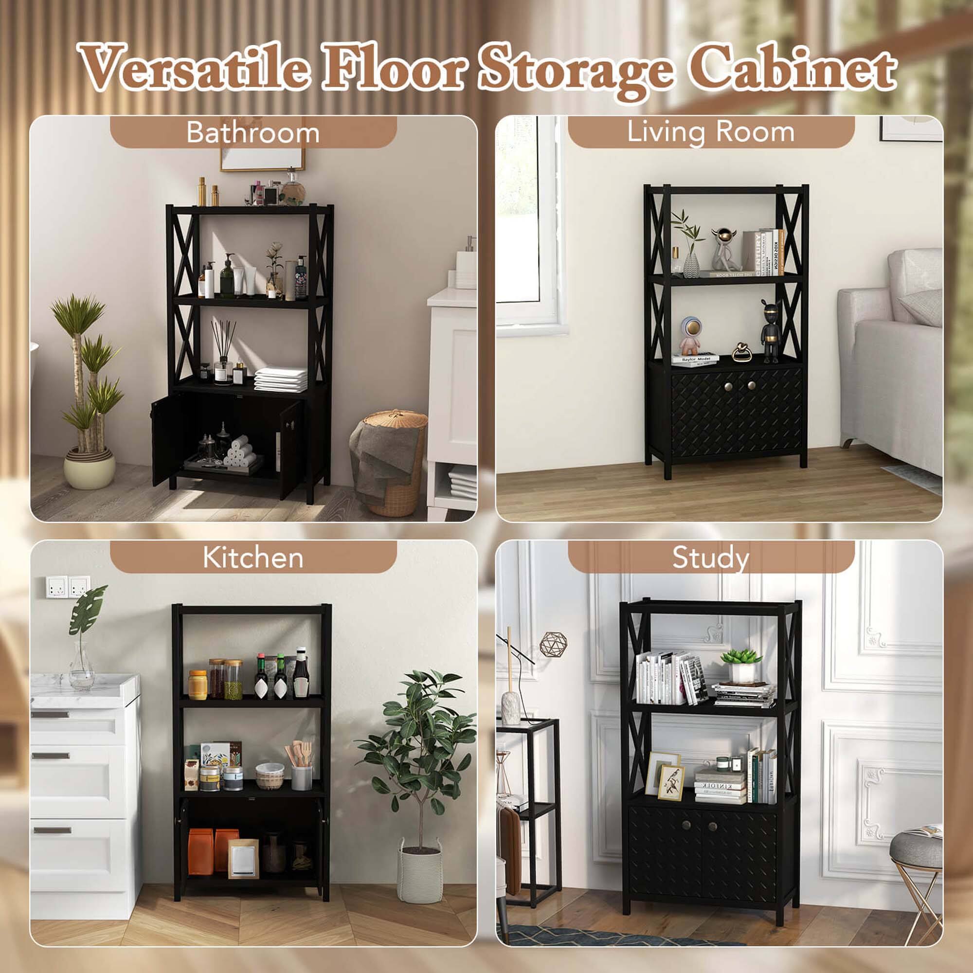 Versatile Floor Storage Cabinet

Bathroom
Living Room
Kitchen
Study