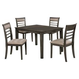 Manhattan Lane - 5 Piece Wooden Dining Table Set In Weathered - Brown