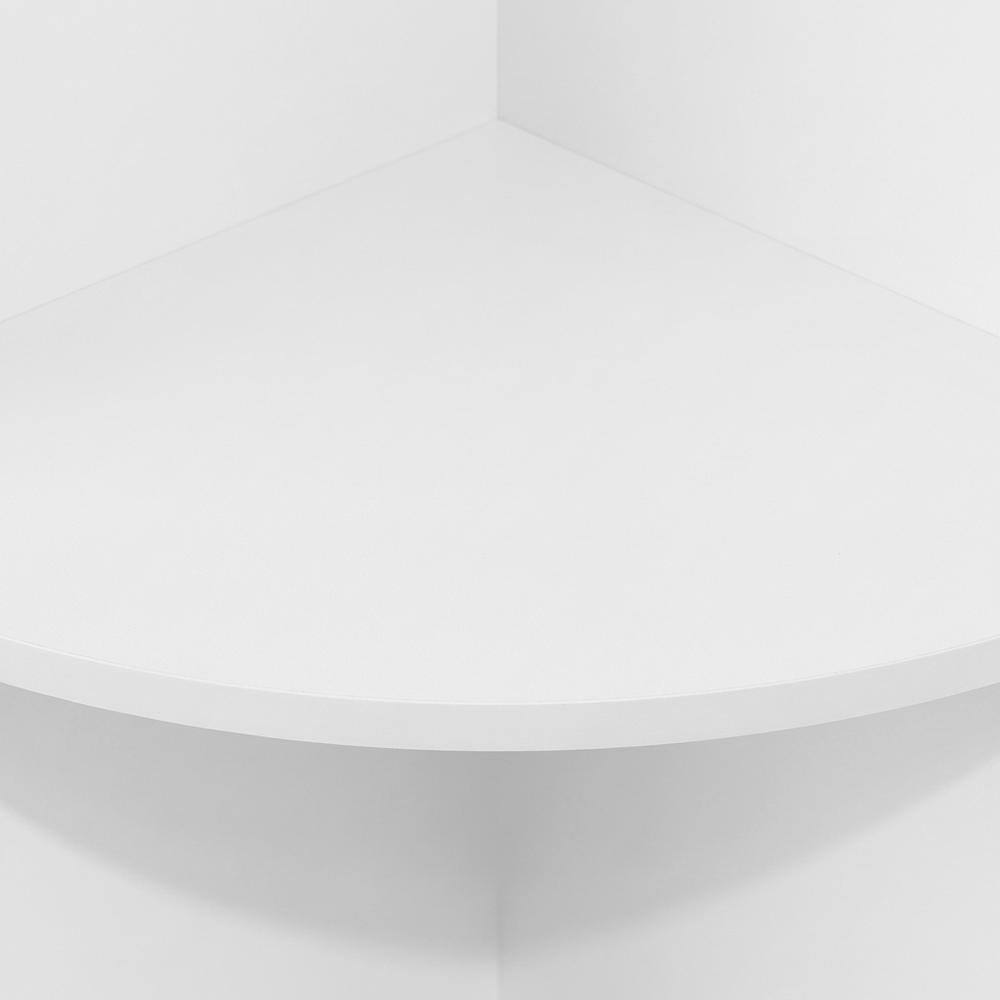 Alt View 1. FurniFact - Wood Bookcase with Open Shelving for Storage and Organization - White.