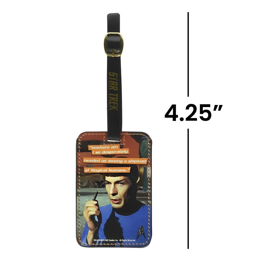Star Tree Tag Crowded Coop Star Trek Spock Graphic Luggage Tag Blue ST-L102 - Best Buy
