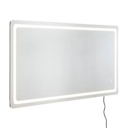 VEVOR - LED Bathroom Mirror, 36" x 72" LED Bathroom Vanity Mirror with Frontlit and Backlit, Anti-Fog Memory Mirror with Lights - Gray and white