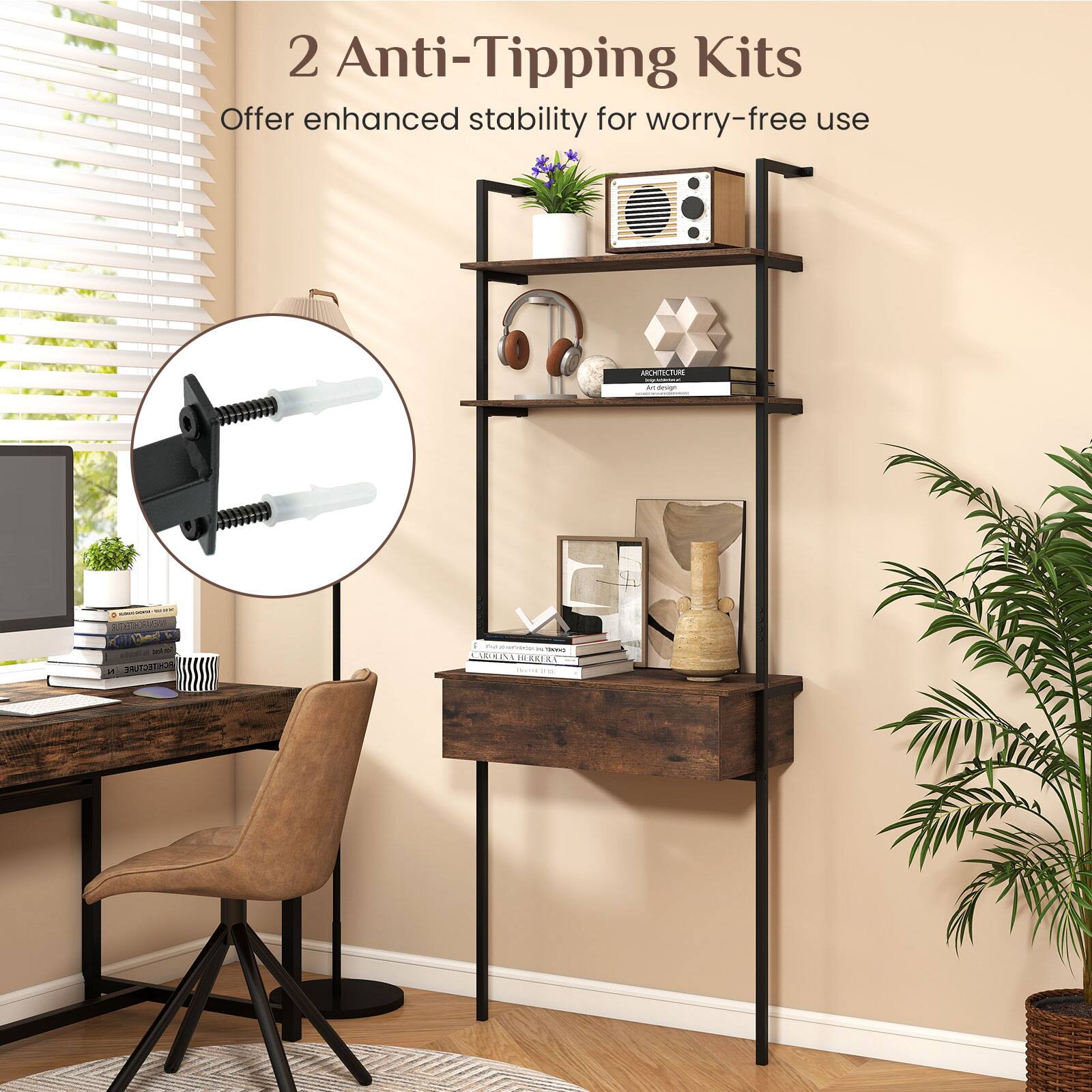 2 Anti-Tipping Kits  
Offer enhanced stability for worry-free use