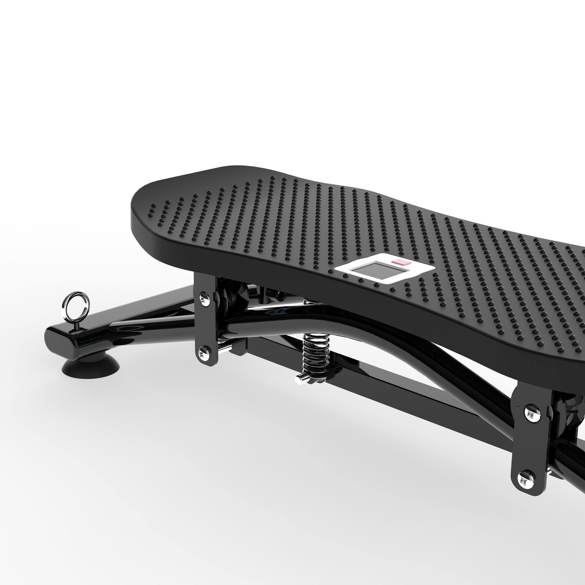 Back. Anysun - Sliding Ski Simulator with Resistance Bands - Indoor Full-Body Cardio Machine, Non-Slip Base for Home Core & Leg Workout - Black.