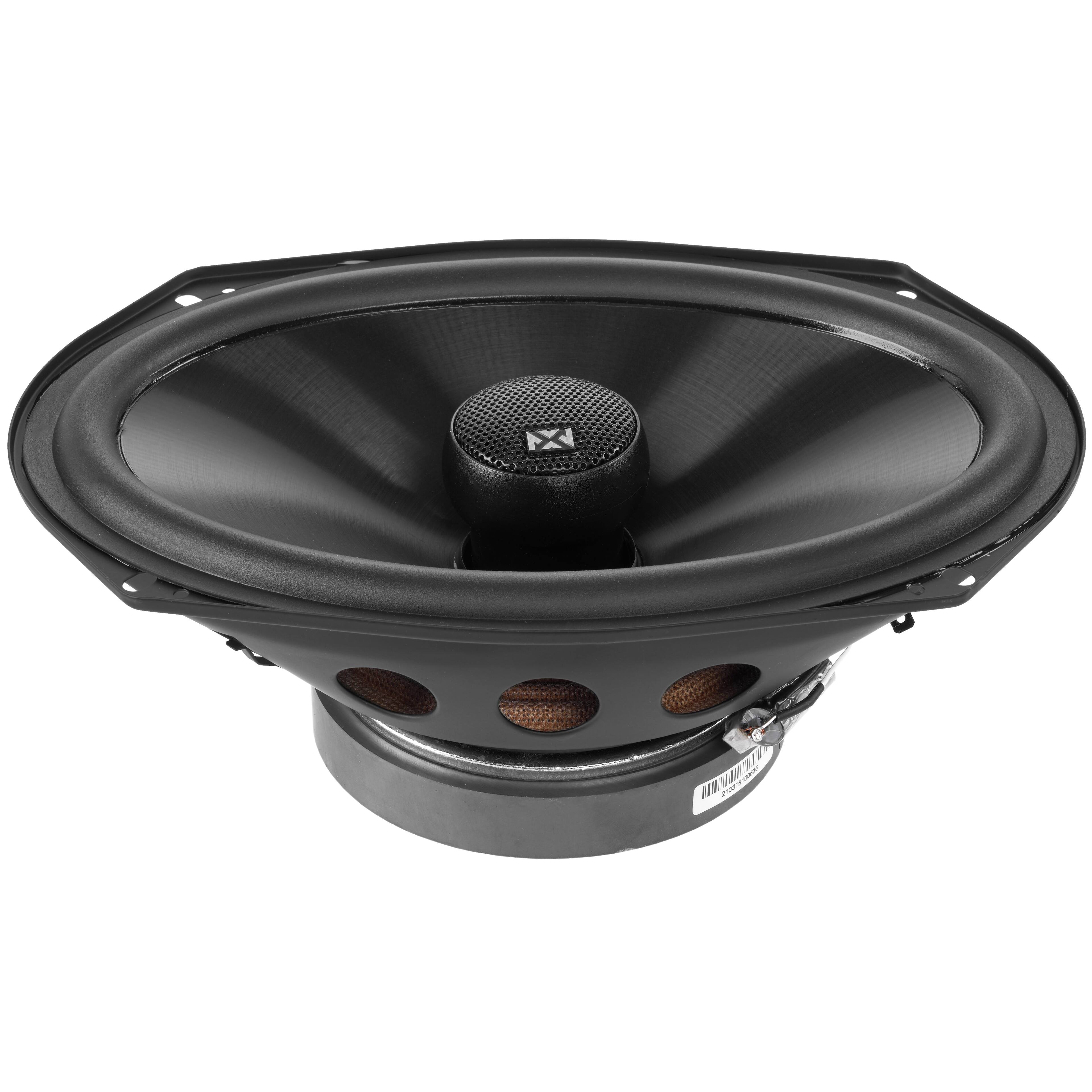 Alt View 2. NVX - VSP69 900W Peak (300W RMS) 6x9in V-Series 2-Way Coaxial Speakers with 25mm Silk Dome Tweeters.