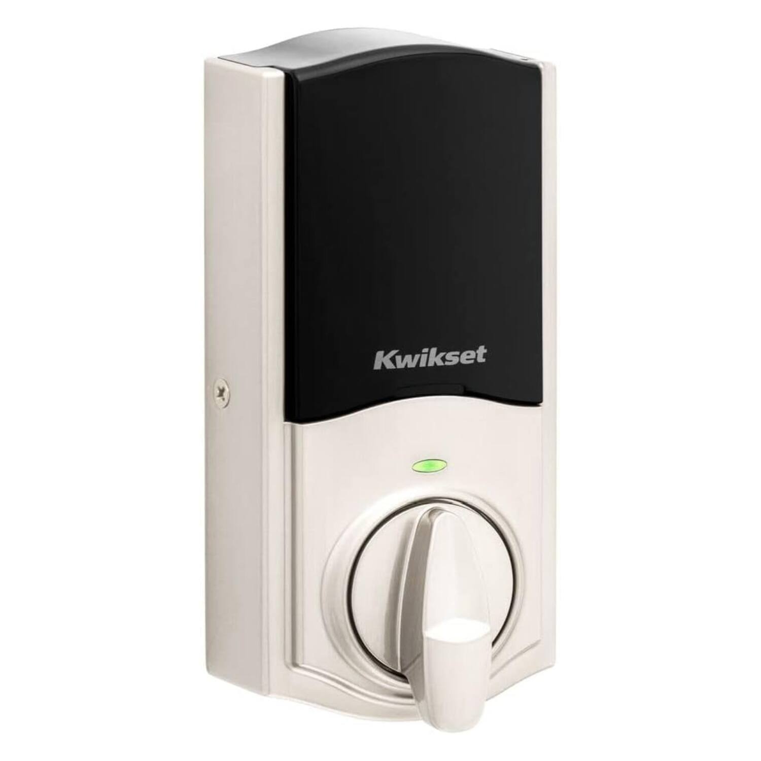 Back. Kwikset - Home Connect 620 Smart Lock Deadbolt with Z-Wave Technology 98690-001 - Satin Nickel.