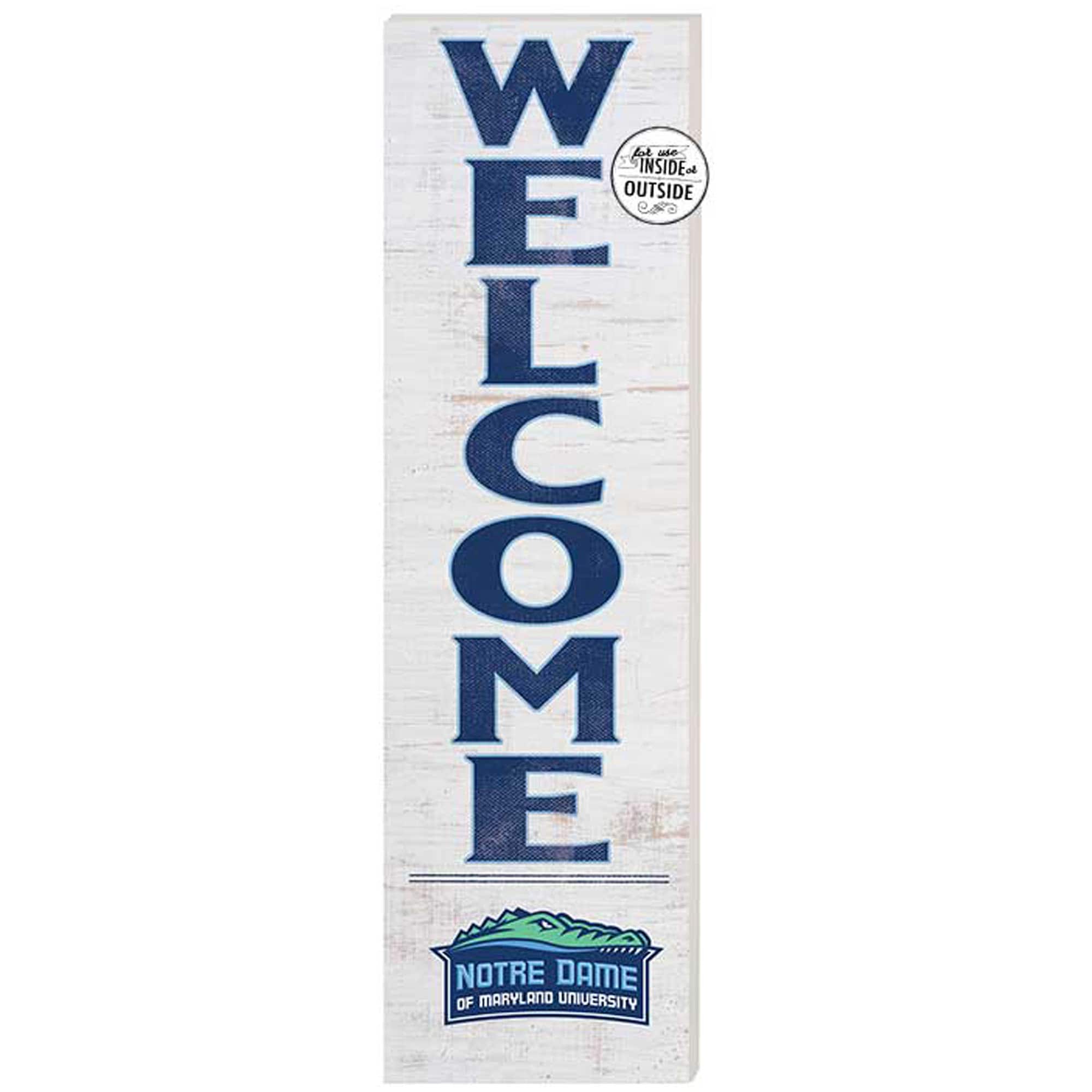 Notre Dame of Maryland Gators 10'' x 35'' Indoor/Outdoor Welcome Sign