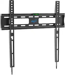 ELG - FIX400 Fixed TV Wall Mount with VESA 100×100 to 400×400 Slim Low-Profile Bracket 32–77" TVs - Black