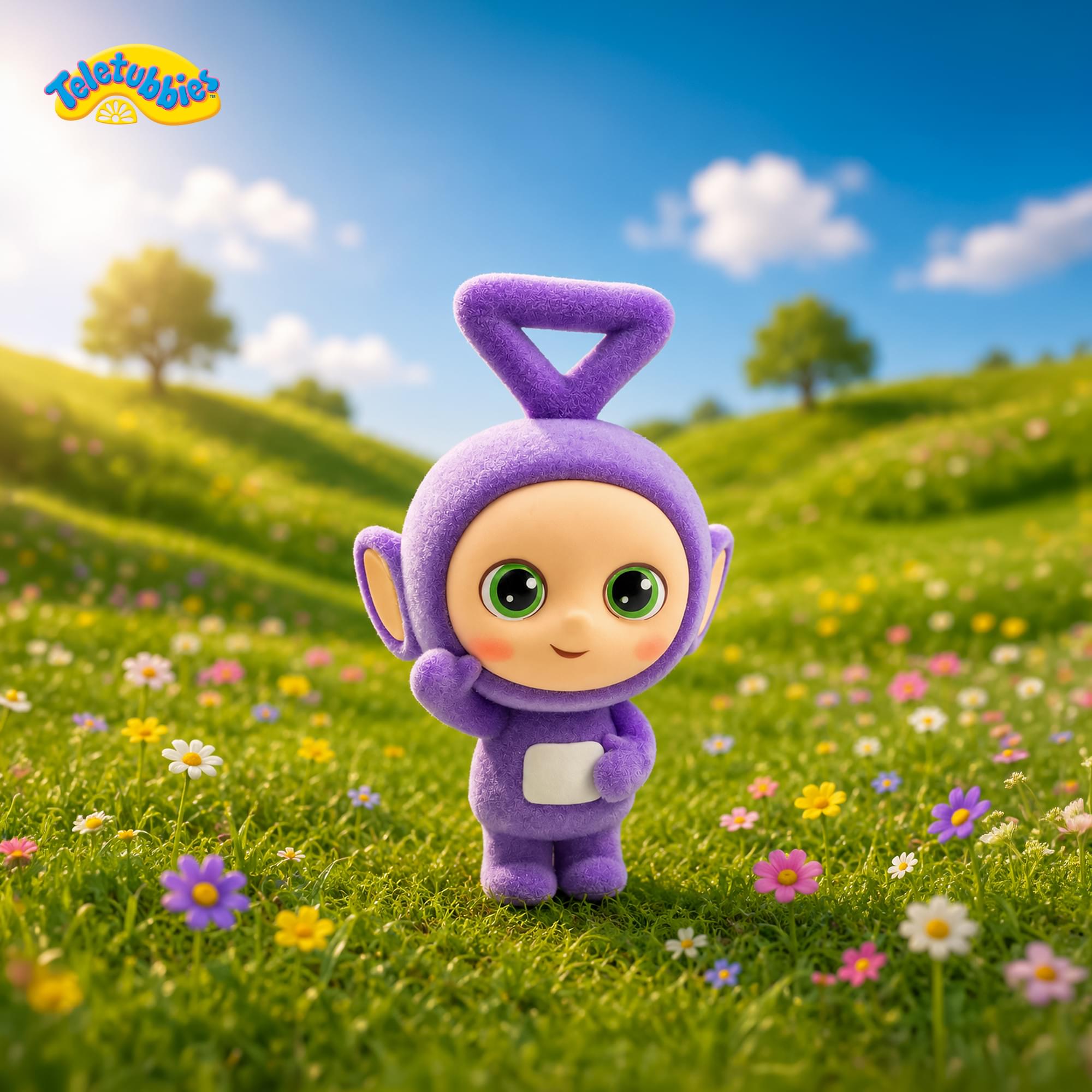 Alt View 10. The Loyal Subjects - Teletubbies 2.5-Inch Flocked Collectible Figure | Tinky Winky - Purple.