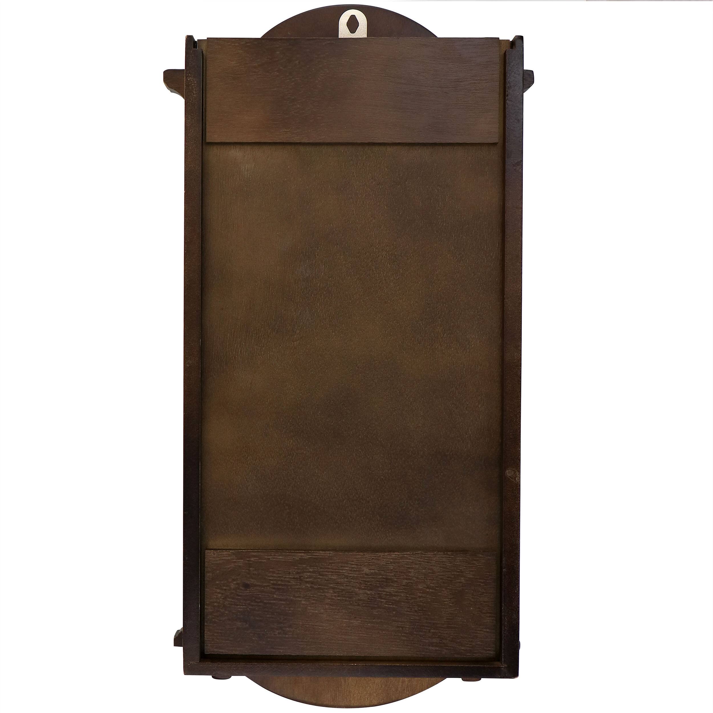 Alt View 2. Bedford Clock Collection - Bedford Clock Collection Noah 22 Inch Chestnut Wood Chiming Pendulum Wall Clock - Brown.