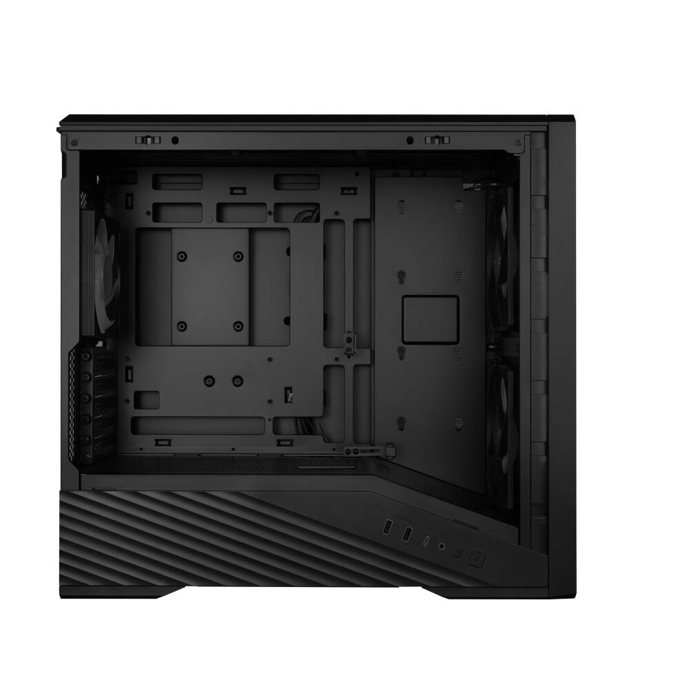 Alt View 2. Lian Li - Vector V150 INF Micro ATX PC Case, Infinity Mirror Front Panel, 2 x 140mm + 1 x 120 mm ARGB PWM Fans, V150INFX - Black.