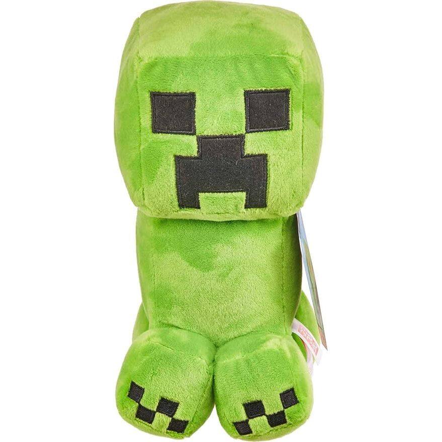 Left. Mattel - Mattel Minecraft Basic 8-inch Plush Creeper Stuffed Animal Figure, Soft Doll - Creeper.