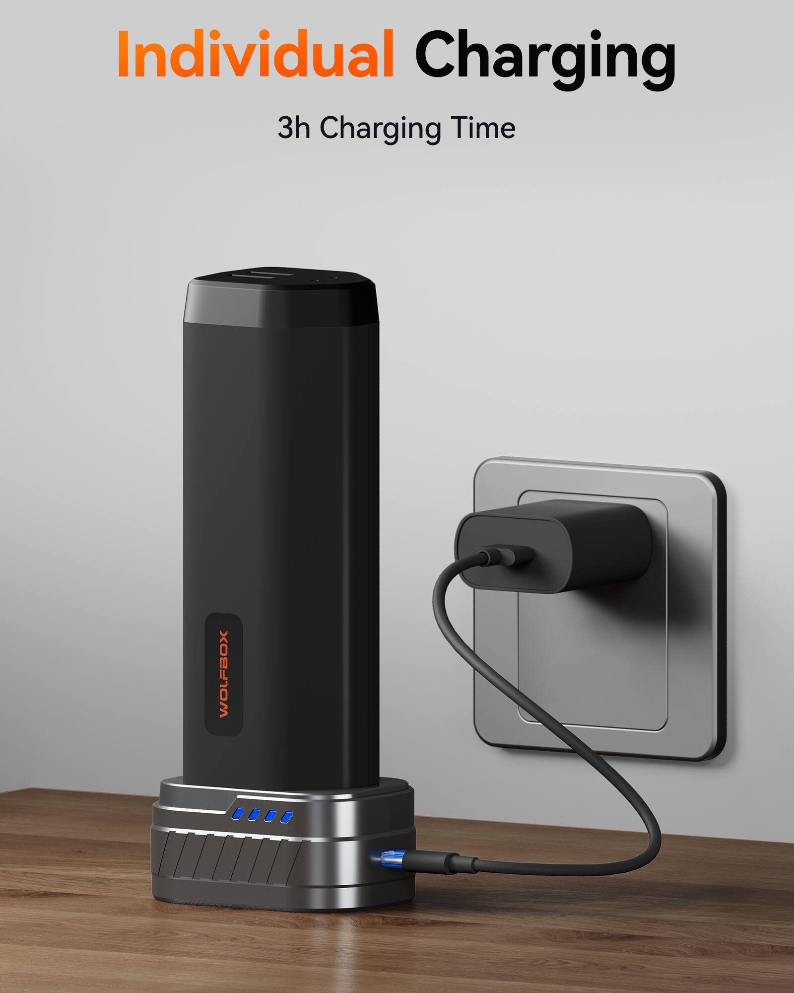 Individual Charging  
3h Charging Time