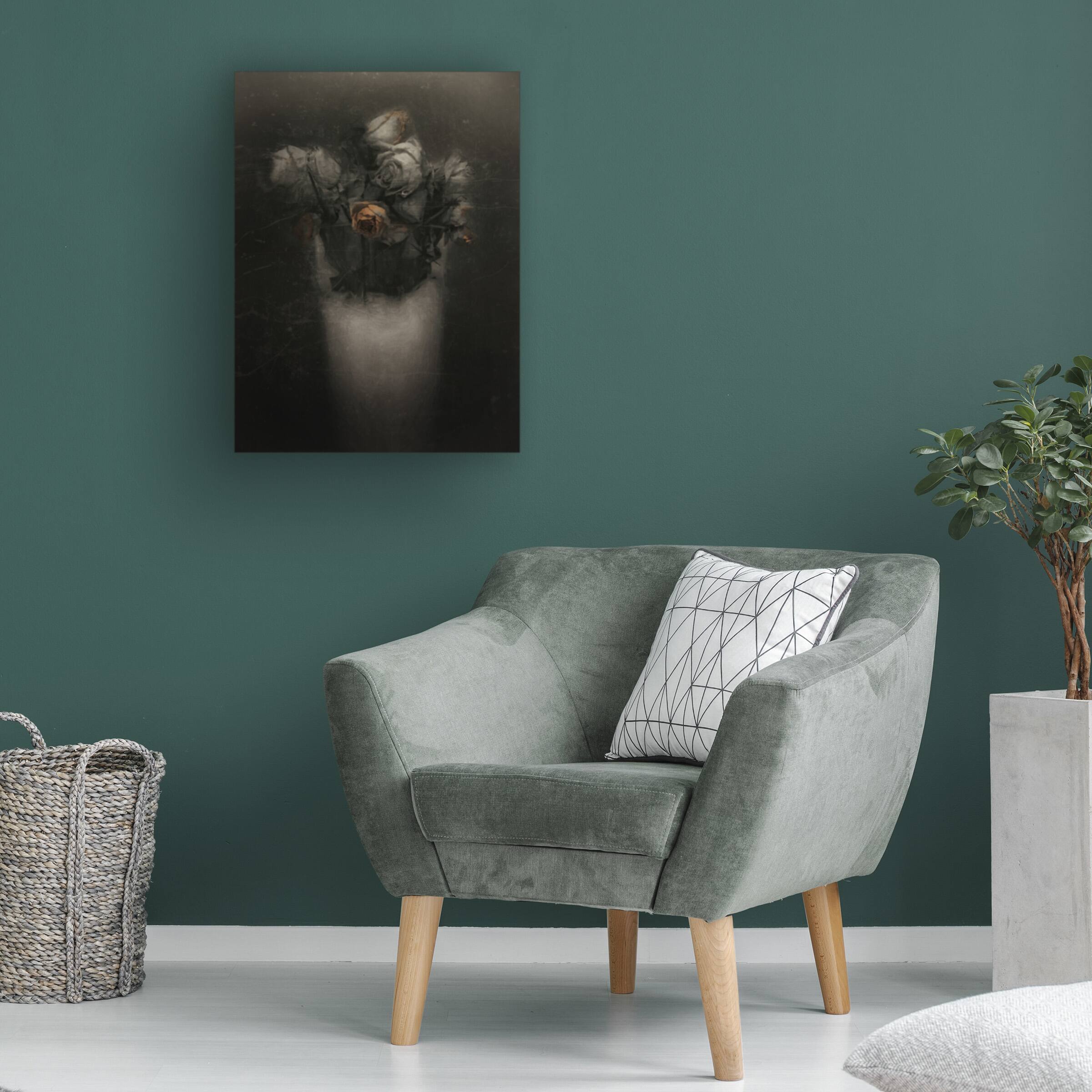 Alt View 1. Trademark Fine Art - Gilbert Claes Grieving Red Old Roses Canvas Art - 24 x 32 Inches - 24x32 - Multicolor.