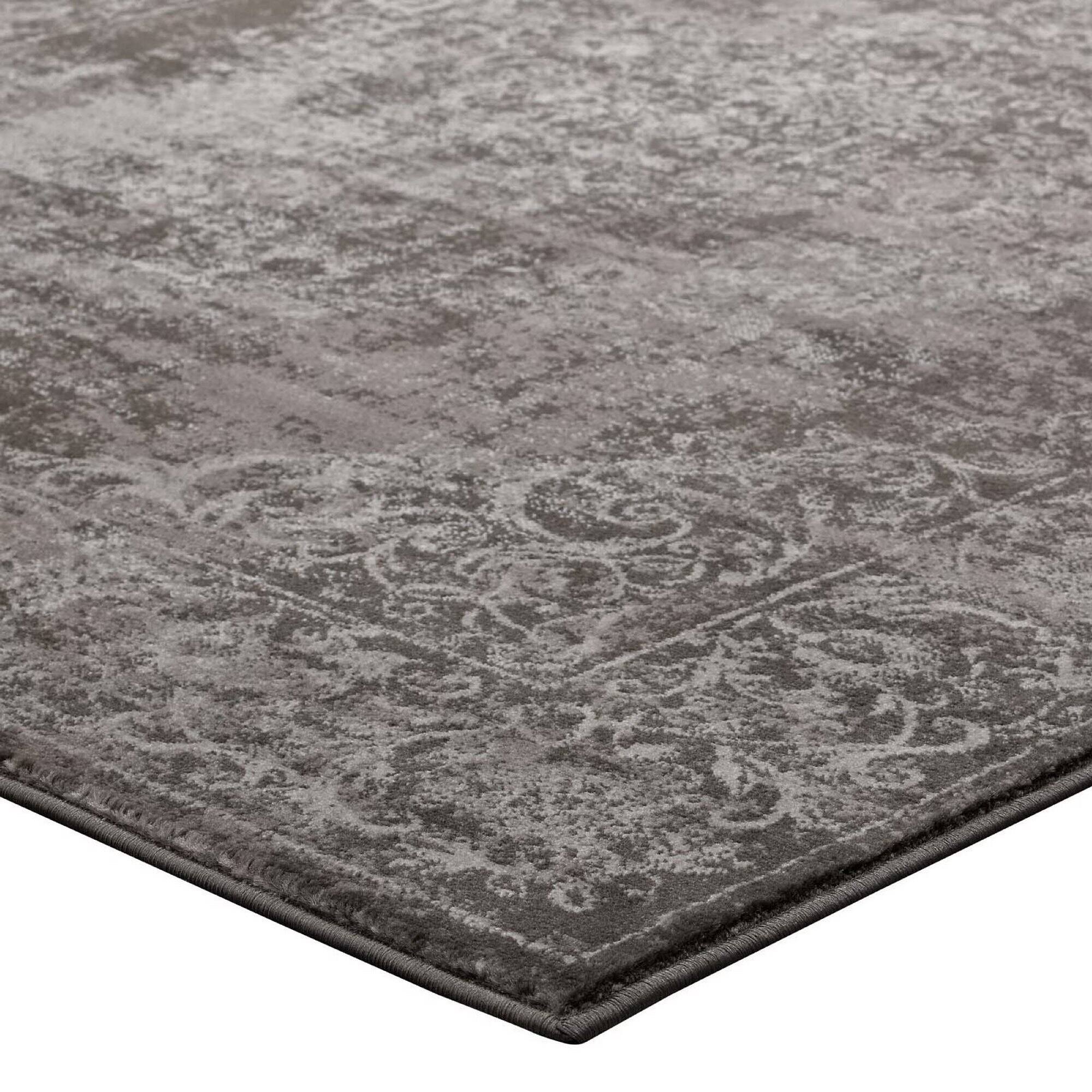 Alt View 2. Modway - Gamela Rustic Vintage Ornate Floral Medallion Area Rug - Antique Light and Dark Brown.