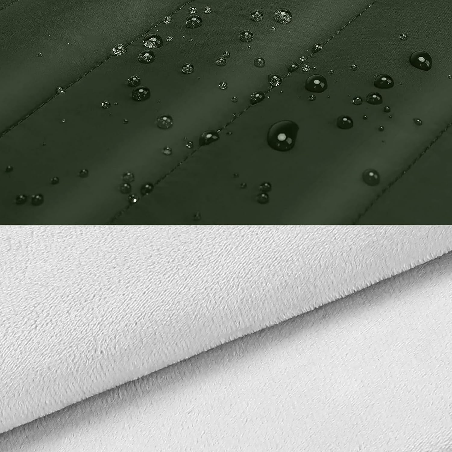 Back. mosiso - Puffy Laptop Sleeve 15-15.6 inch for MacBook Pro 16, HP Dell ASUS Acer Toshiba Lenovo Notebook - Army Green.