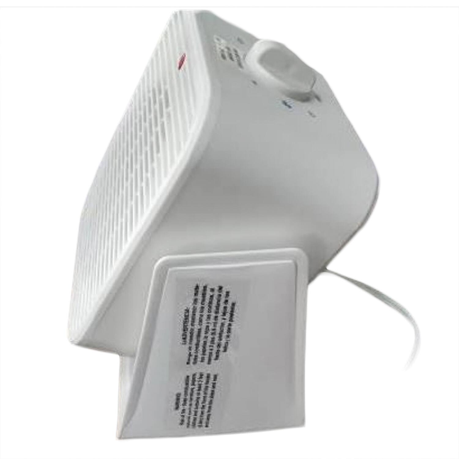 Back. Comfort Glow - EFH1527 1500-Watt Max Portable Electric Fan Heater with Tilting Base - White.