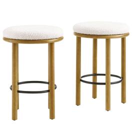 Fable Boucle Fabric Counter Stools Set of 2 by Modway - 0
