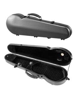 VEVOR - /4 Full Size Violin Case, Built-in Hygrometer, Lightweight Portable Travel Carrying Bag, with Plush Lining - Black