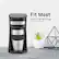 Alt View 12. Elite Gourmet - Single Serve Personal Coffee Maker with Stainless Steel Travel Mug - Black.