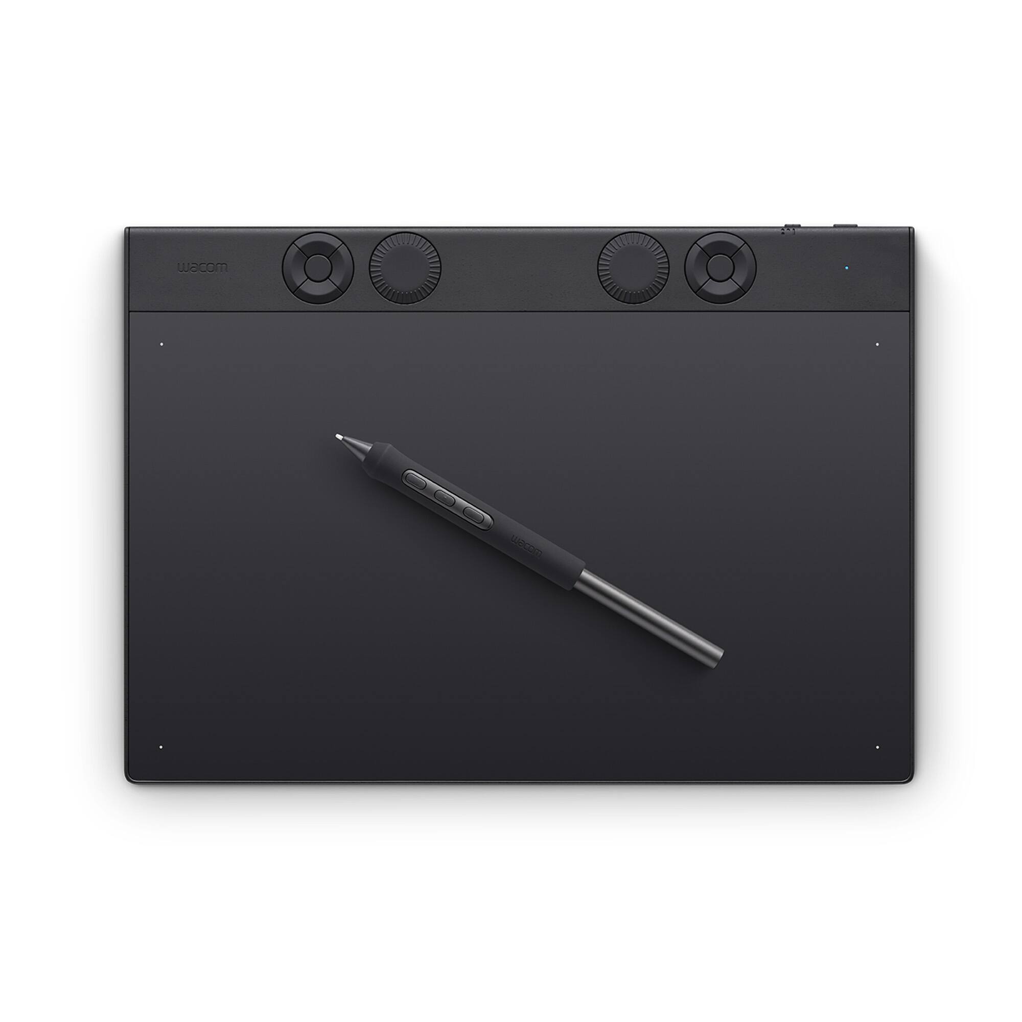 Front. Wacom - Intuos Pro Medium Bluetooth Professional Graphic Drawing Tablet  (2025) - Black.