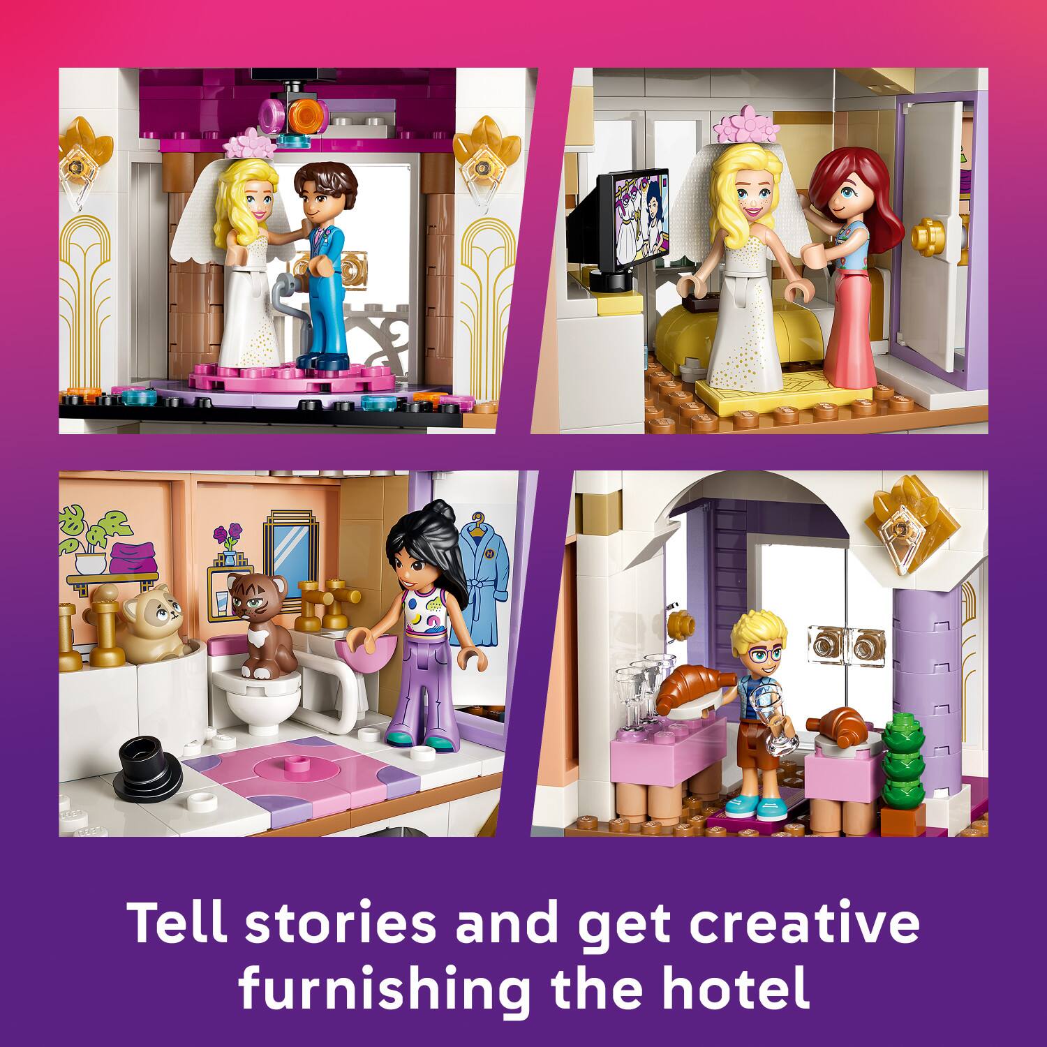 Tell stories and get creative furnishing the hotel