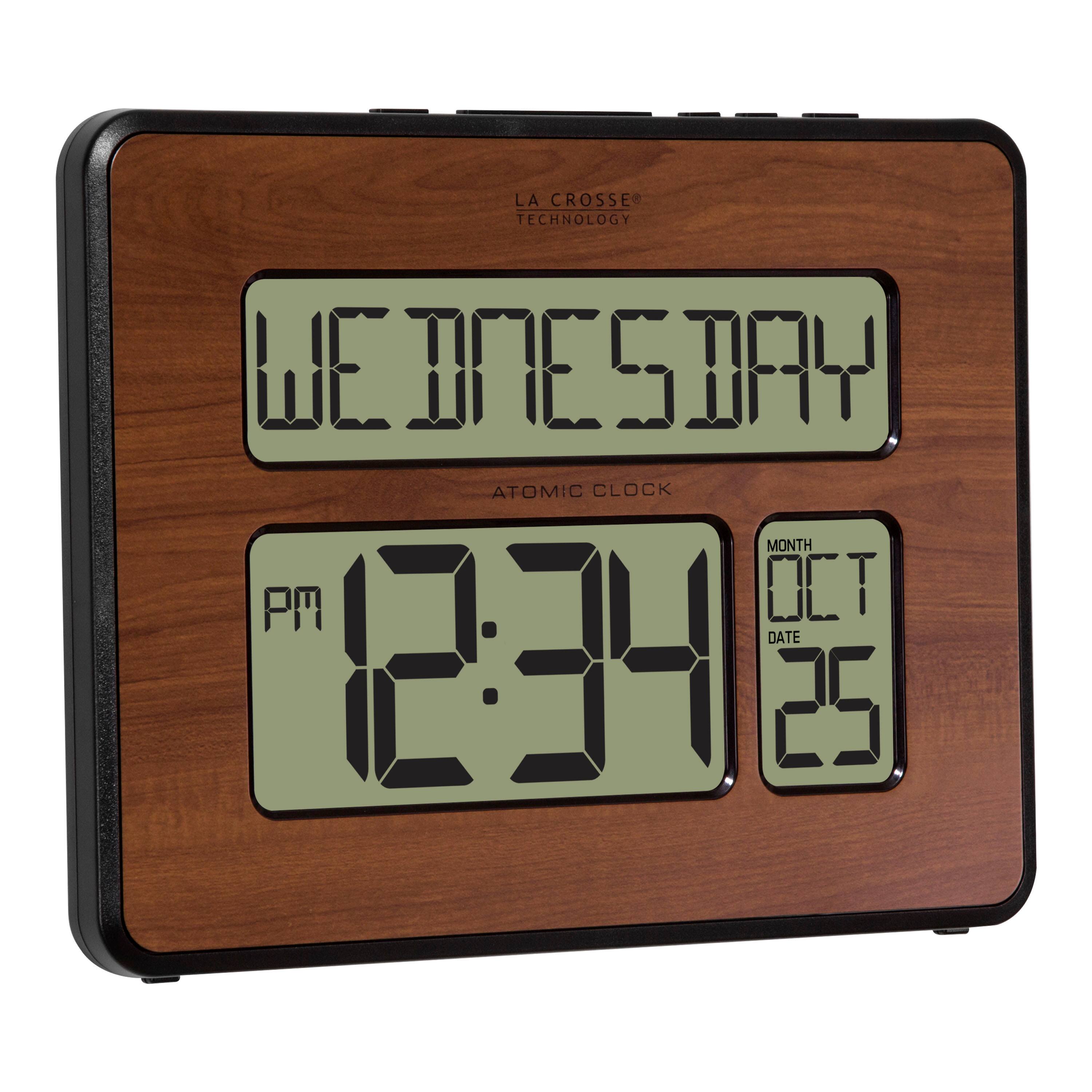 LA CROSSE TECHNOLOGY  
ATOMIC CLOCK  

WEDNESDAY  
12:34 PM  

MONTH OCT  
DATE 25