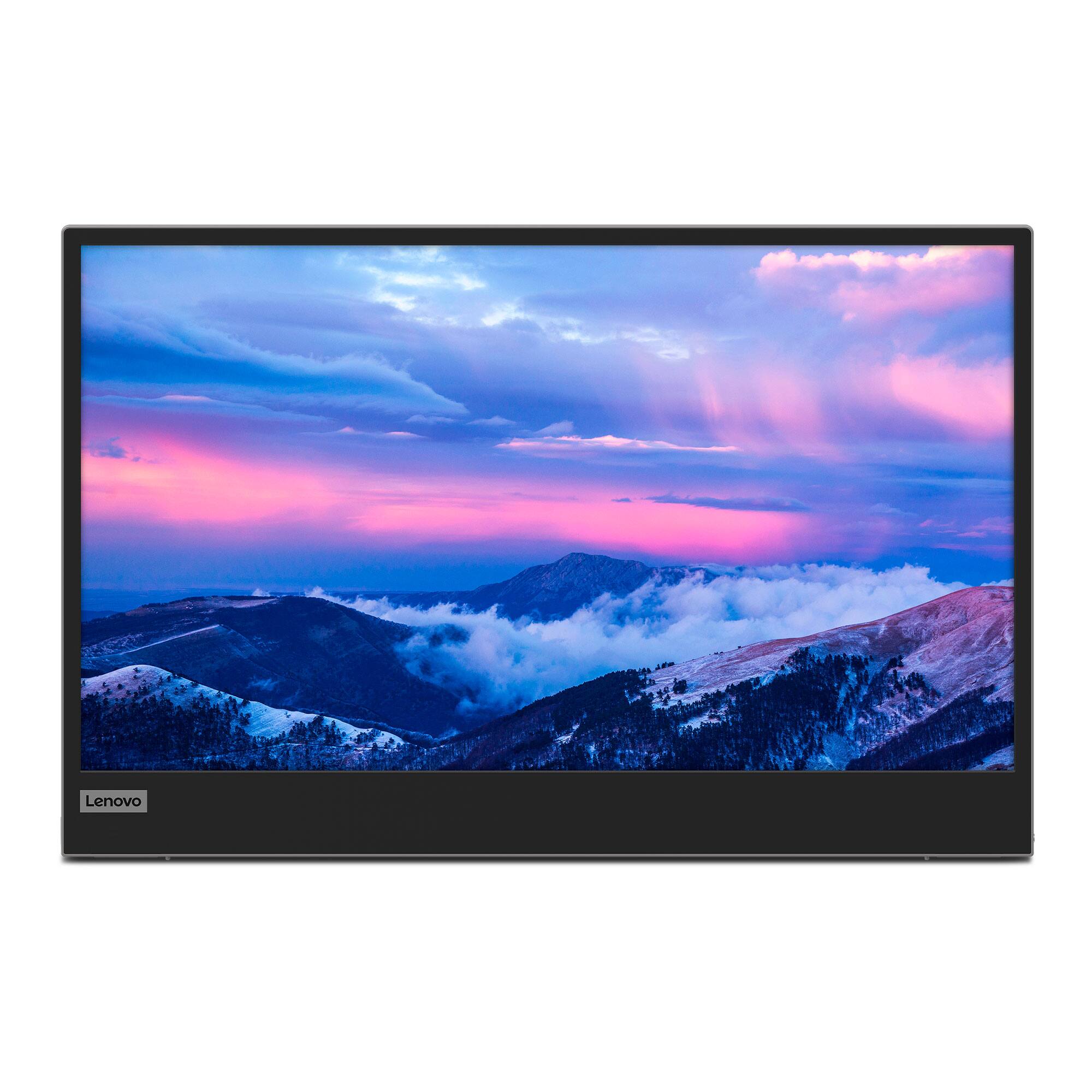 Alt View 1. Lenovo - Lenovo L15 15.6 IPS Portable Monitor - Black/Grey.