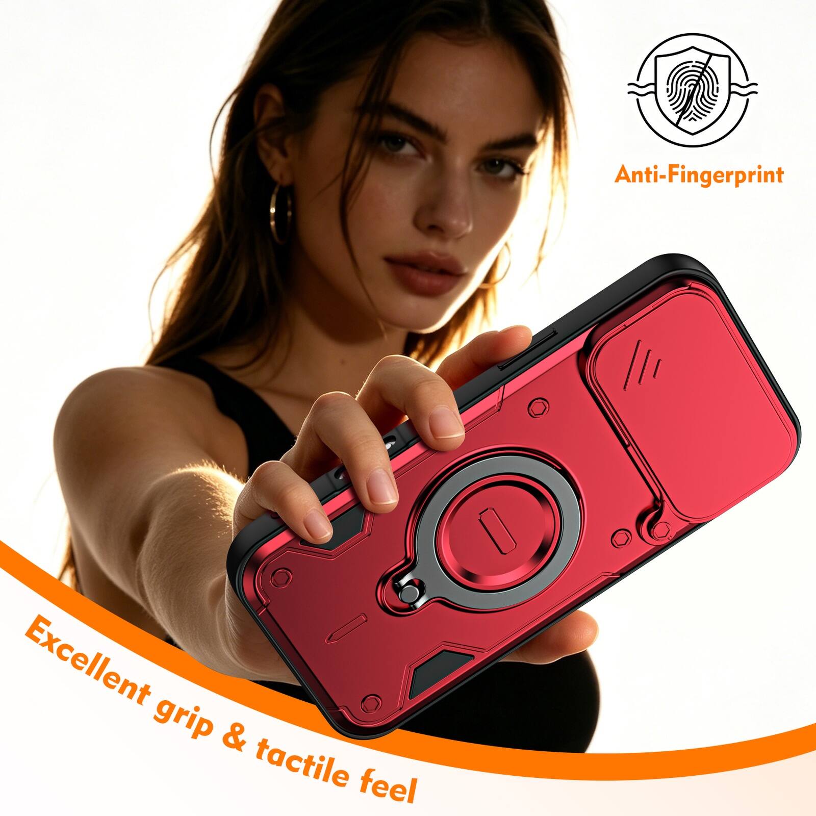 Anti-Fingerprint  
Excellent grip & tactile feel