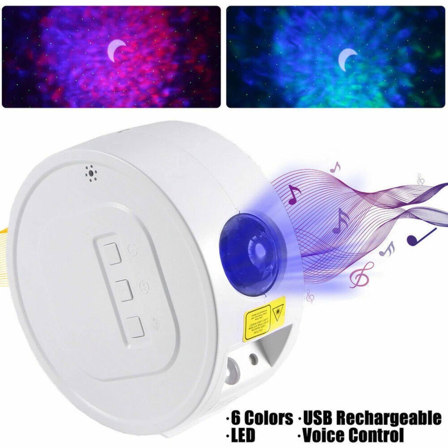 - 6 Colors
- USB Rechargeable
- LED
- Voice Control