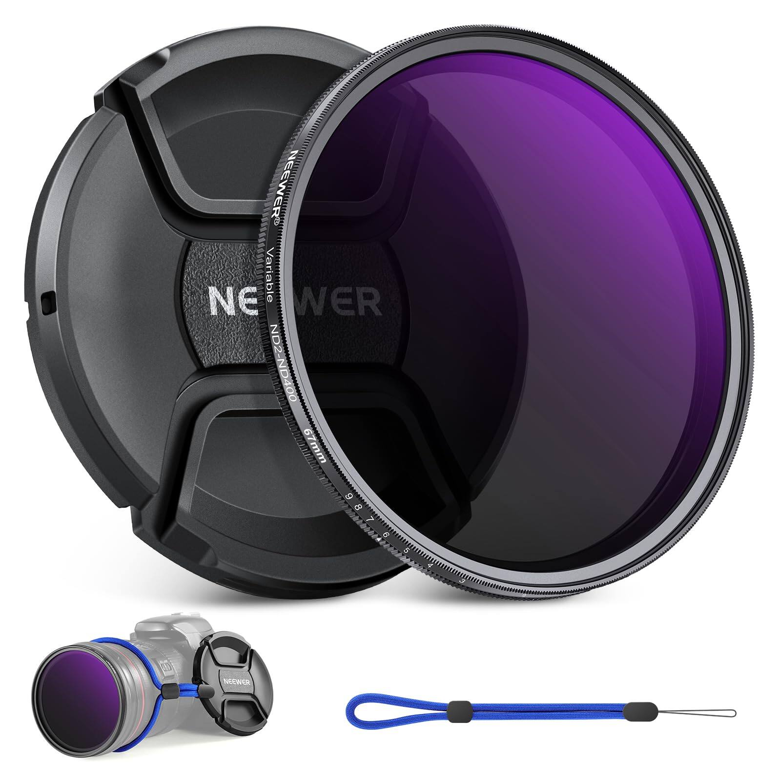 NEEWER Variable ND2-ND400 67mm