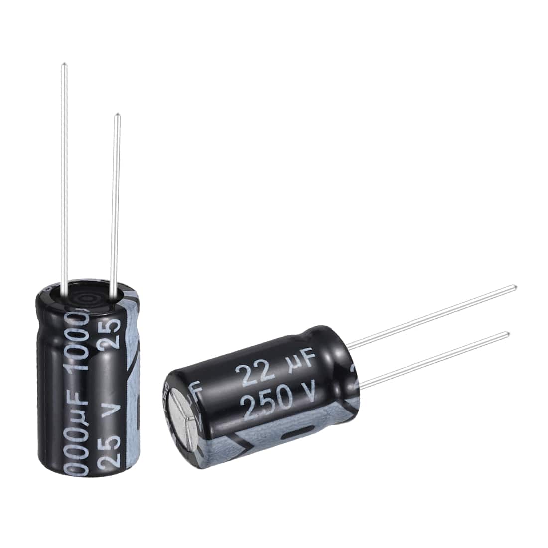 Unique Bargains - 22uF 250V 10x17mm Electrolytic Capacitor, Radial Leads Aluminum, 24pcs, for Power Supplies/Audio/Lighting - Black price history on PriceWatchPro