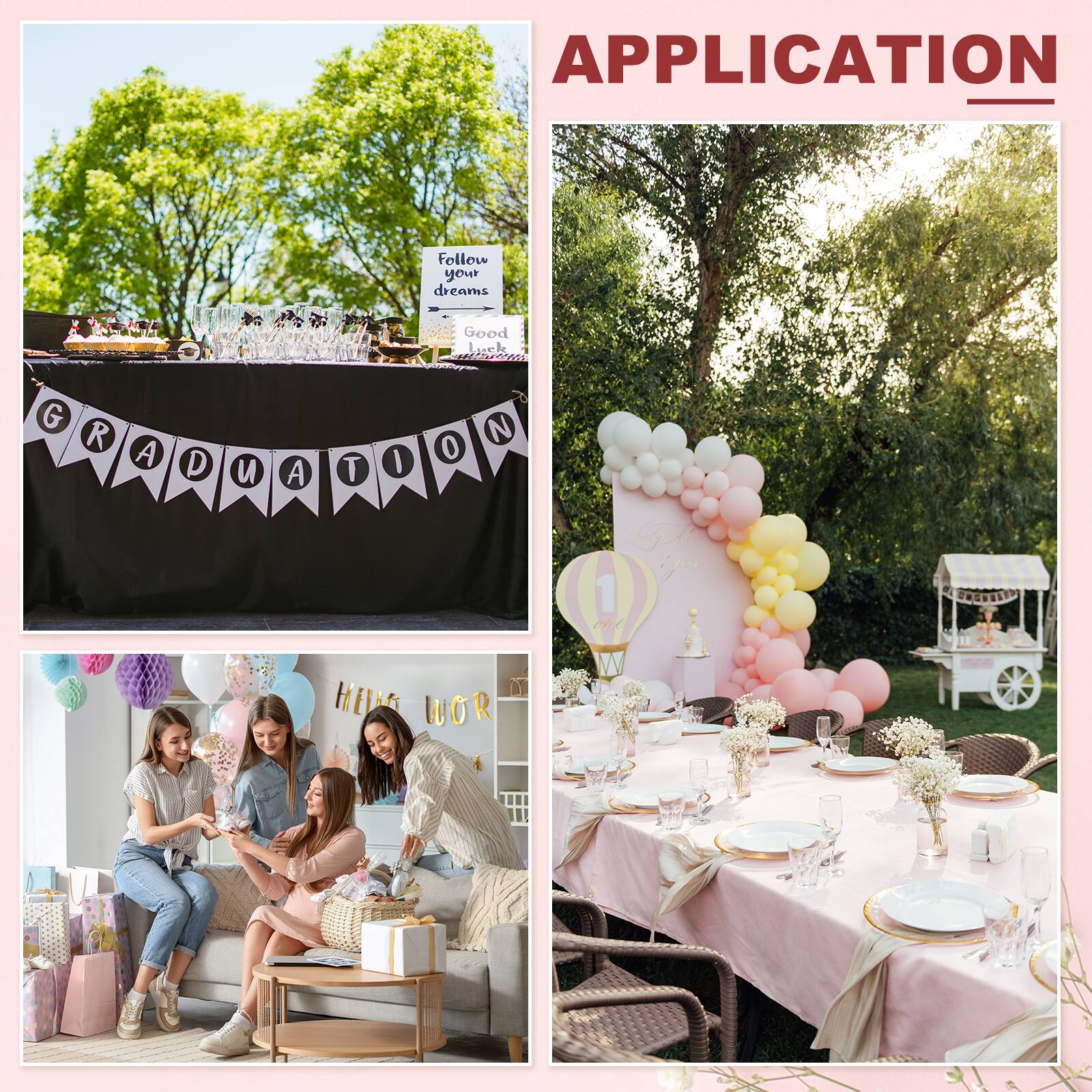APPLICATION

Follow your dreams
Good Luck

GRADUATION

HELLO WORLD