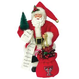 Santa's Workshop - Texas Tech Raiders 12'' Santa - Red