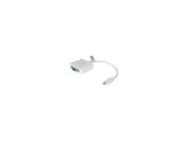 Cables to Go - C2G 8IN MINI DISPLAYPORT TO VGA ADAPTER CONVERTER MALE TO FEMALE ACTIVE WHITE -