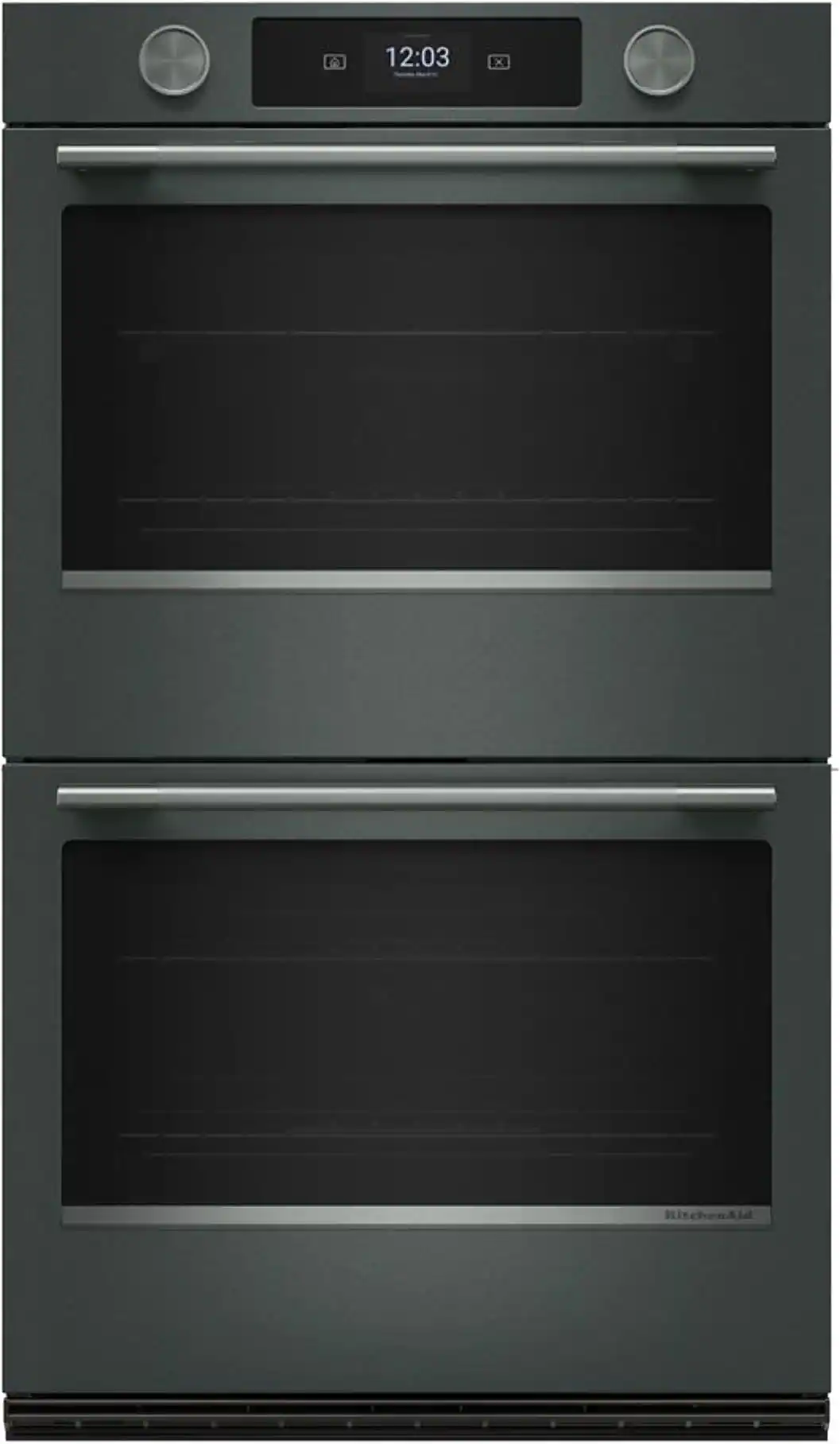 KitchenAid - 30" Smart Built-In Electric Double Wall Oven with Assisted Cook Cycles - Juniper