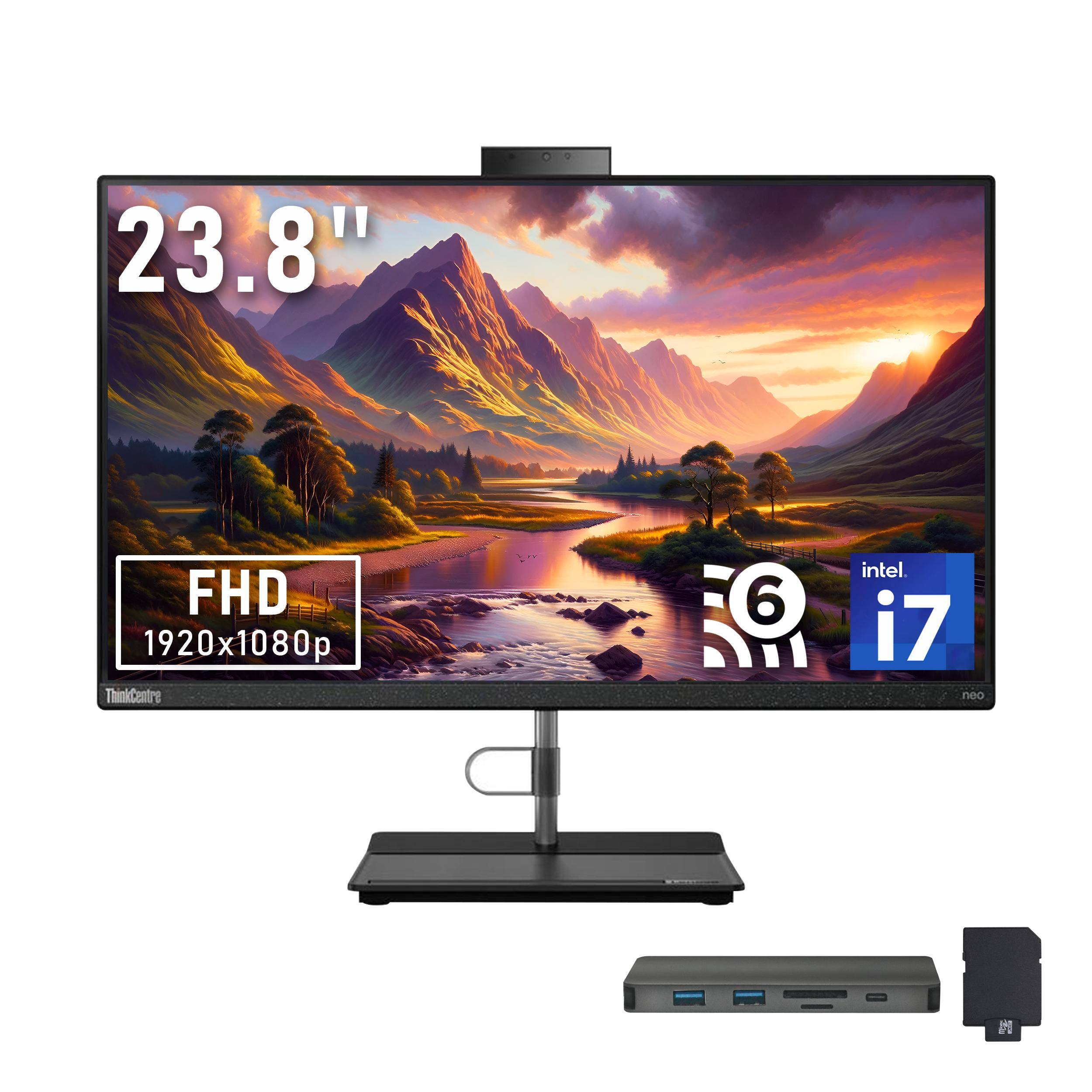 23.8" FHD 1920x1080p ThinkCentre stl 6 Intel i7 Neo