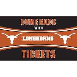 Evergreen Enterprises - Texas Longhorns 28" x 16" Come Back With Tickets Door Mat - Multicolor