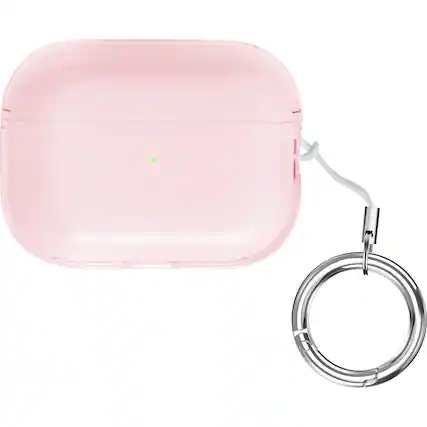 Front. SaharaCase - Hybrid Flex Series Case for Apple AirPods Pro (2nd Generation) - Transparent Pink.