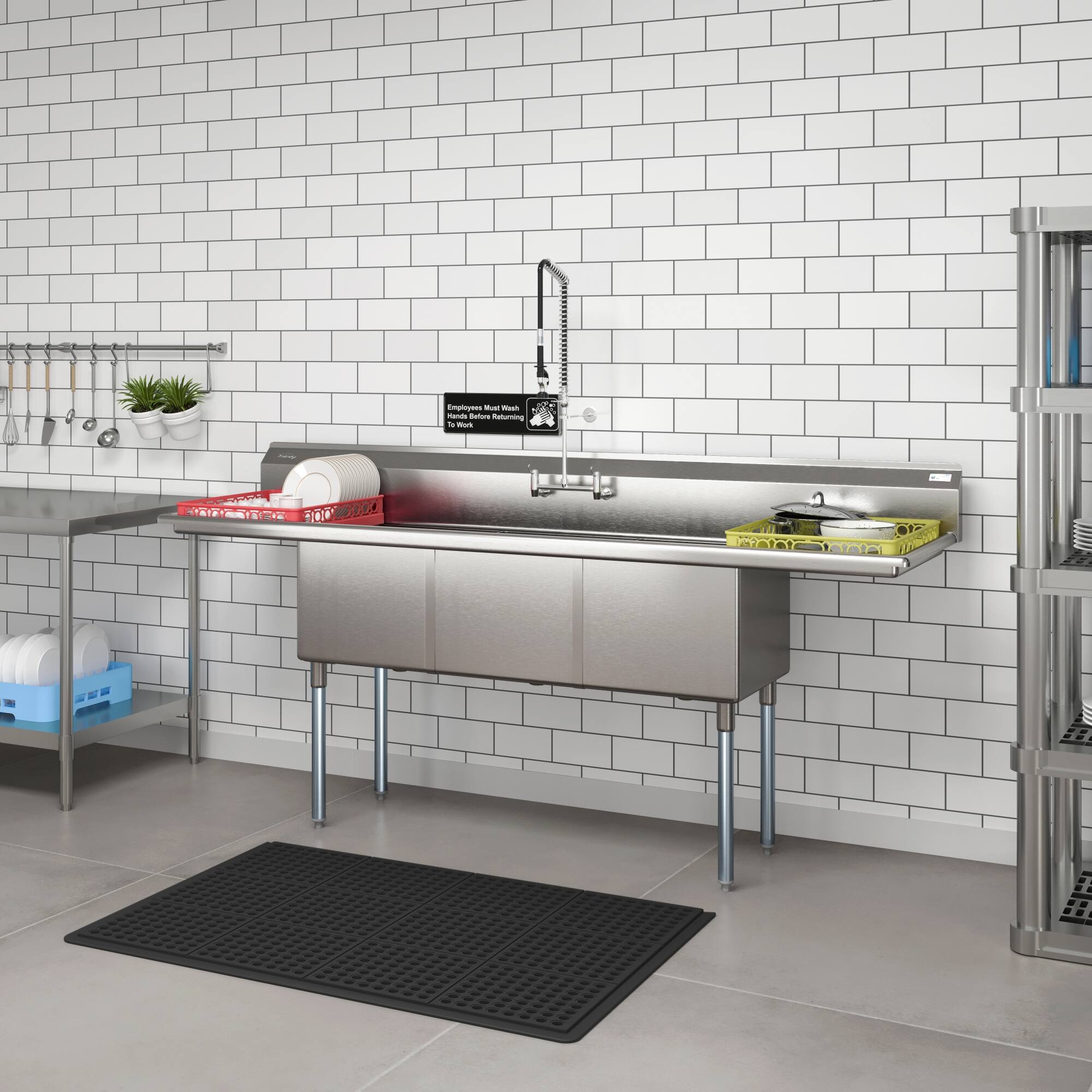 Employees Must Wash Hands Before Entering