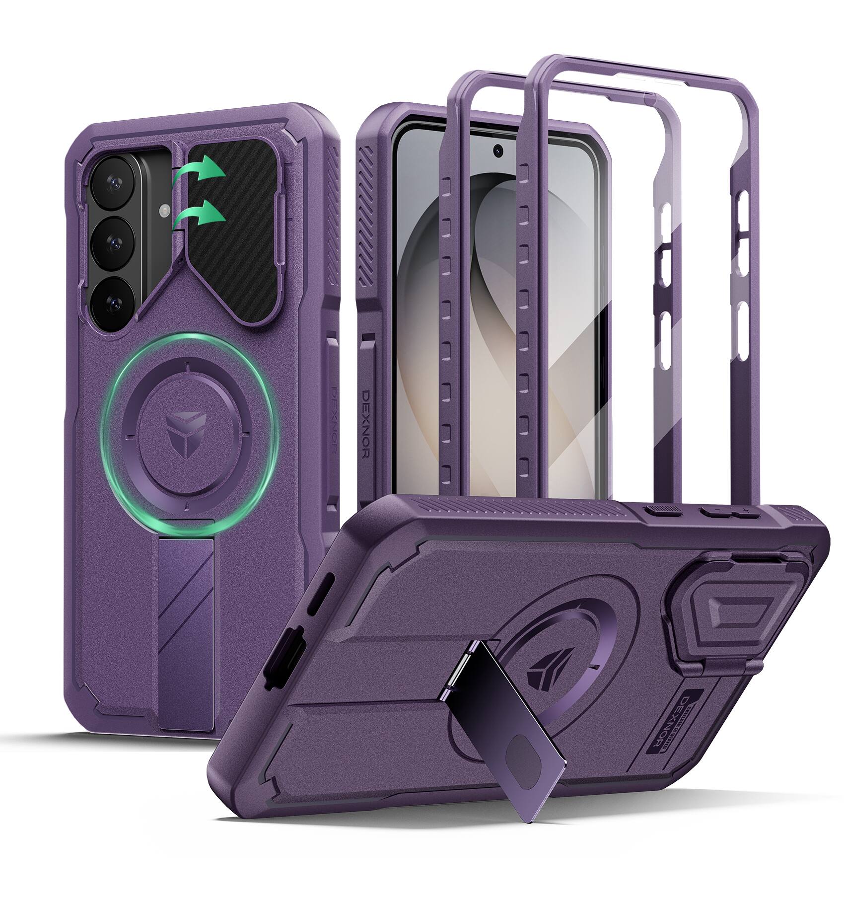 Dexnor Hard Shell Case for Samsung Galaxy S26 FE with Camera Cover ...
