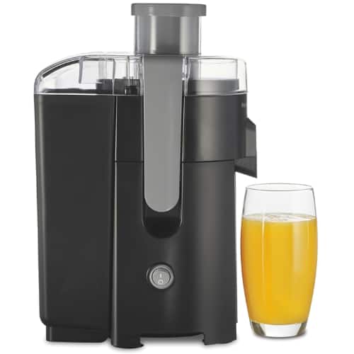 Hamilton Beach - HealthSmart Juicer – Compact Centrifugal Extractor, 2.4” Feed Chute, Easy-Clean, BPA-Free, 400W - Black and Gray