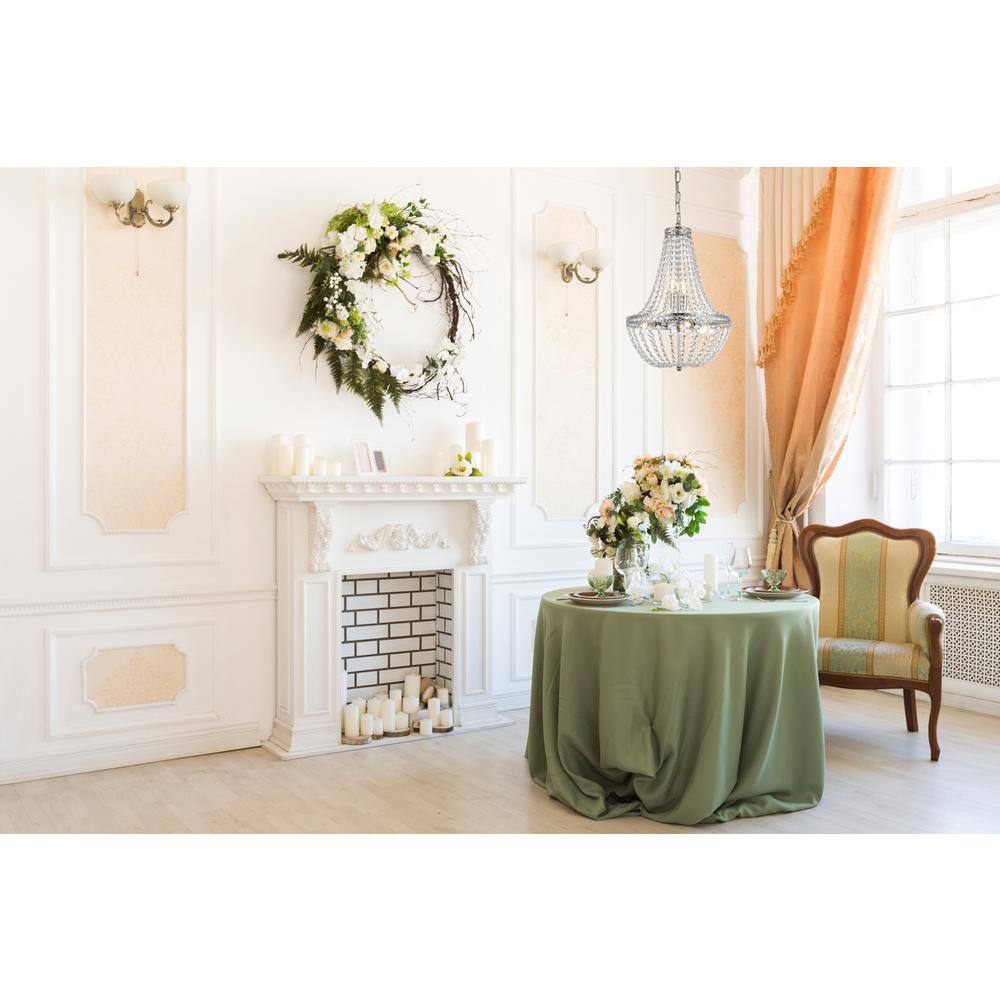 Left. Elegant Lighting - Valeria 14 inch pendant in chrome - Chrome.