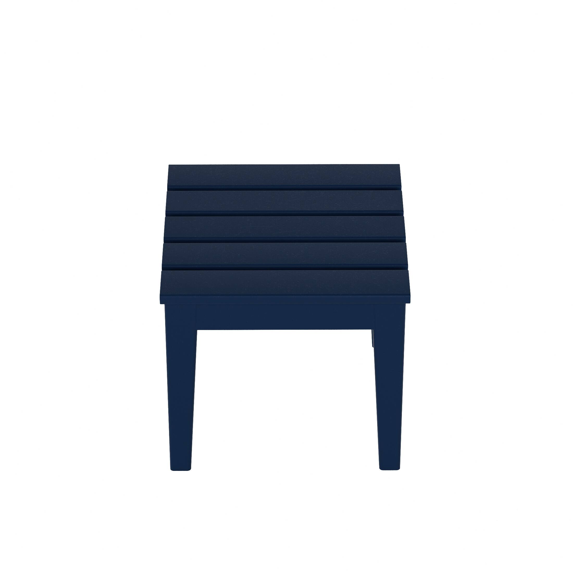 Alt View 1. WestinTrends - WestinTrends Ashore Outdoor Patio Modern Adirondack Side Table - Navy Blue.