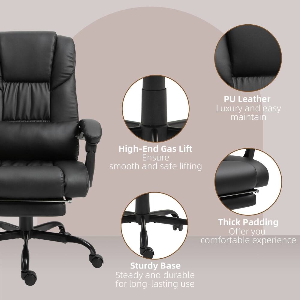 PU Leather Luxury and easy maintain  
High-End Gas Lift Ensure smooth and safe lifting  
Thick Padding Offer you comfortable experience  
Sturdy Base Steady and durable for long-lasting use