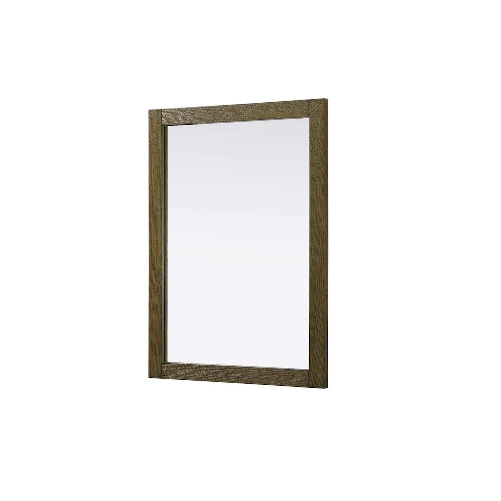 Alt View 2. Elegant Kitchen and Bath - Noah Wooden Rectangle Mirror 27 x 36 in Hazel Oak - Hazel Oak.